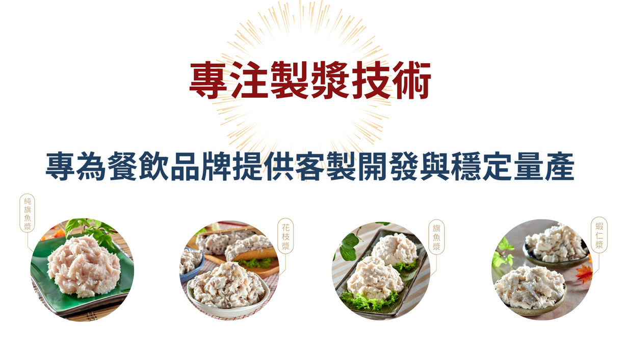 餐飲與食品產業的專業製漿後盾